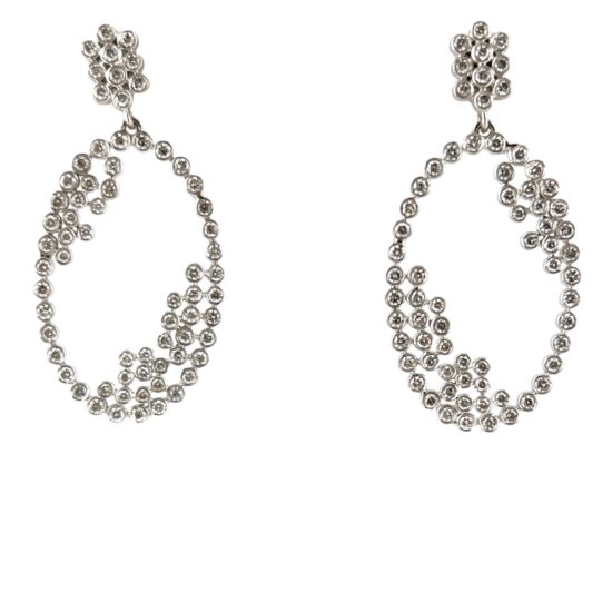 Kp gems diamond bubble earrings