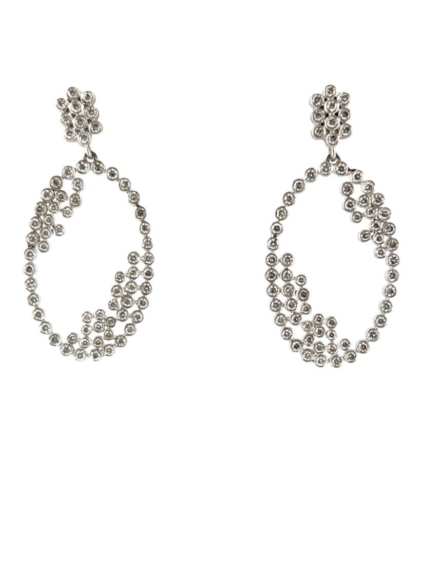 Kp gems diamond bubble earrings
