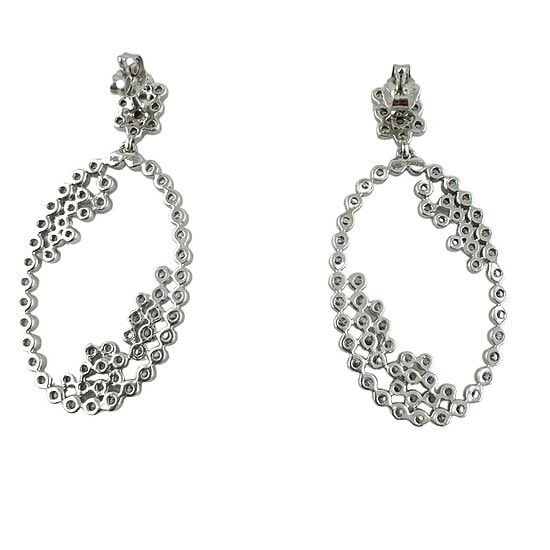 KP Gems Diamond Bubble Earrings back