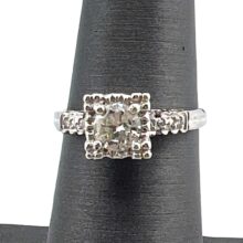 Kp gems vintage 1950s diamond engagement ring