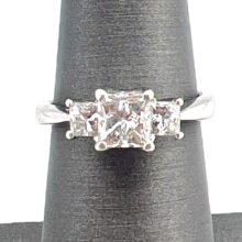 Kp gems leo cut diamond engagement ring with guard ring B