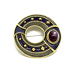 Kp gems leo devroomen star ruby pin