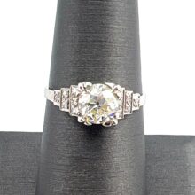 Kp gems art deco engagement ring 1 07 ct center