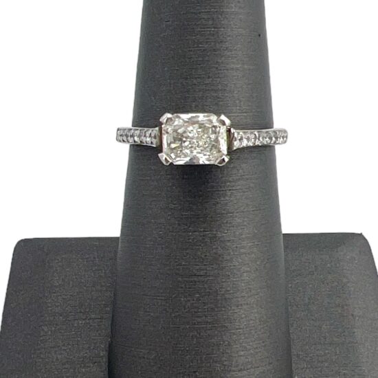 Kp gems 0 89 ct radiant diamond gia i si2 size 6 ring c