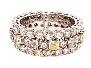 KP Gems Yellow Pink Diamond Ring