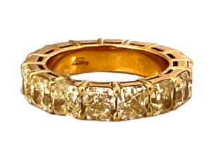 KP Gems Yellow Diamond Eternity Ring