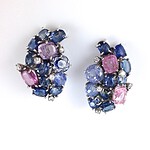 Kp gems colorful sapphire earrings