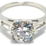 Kp gems solitare diamond ring white gold