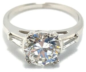 KP Gems Solitare Diamond Ring White Gold