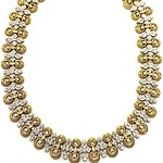 Kp gems yellow gold diamond necklace