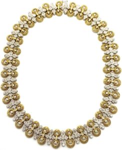 KP Gems Yellow Gold Diamond Necklace