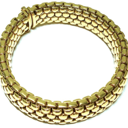 A stunning gold woven bracelet displayed in the Galleries collection, showcasing craftsmanship and elegance, ideal for those seeking unique jewelry pieces. Bracelets