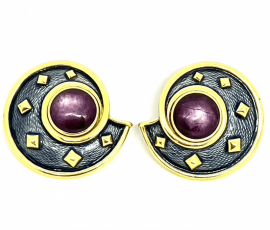 Leo deVroomen Star Ruby Earrings Earrings