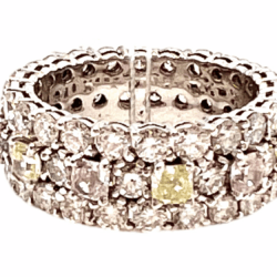 Yellow & Pink Diamond Ring Rings